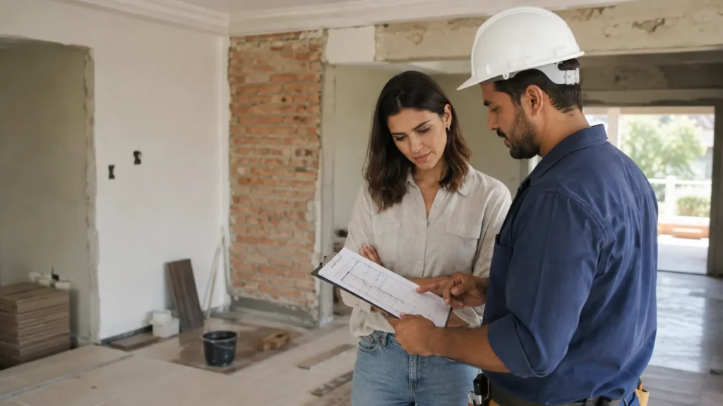 Reforma com empreiteira: o que muda em relação à obra nova