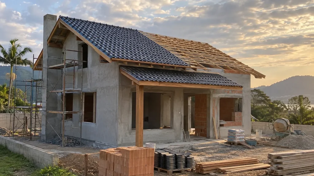 Quanto tempo leva para construir uma casa